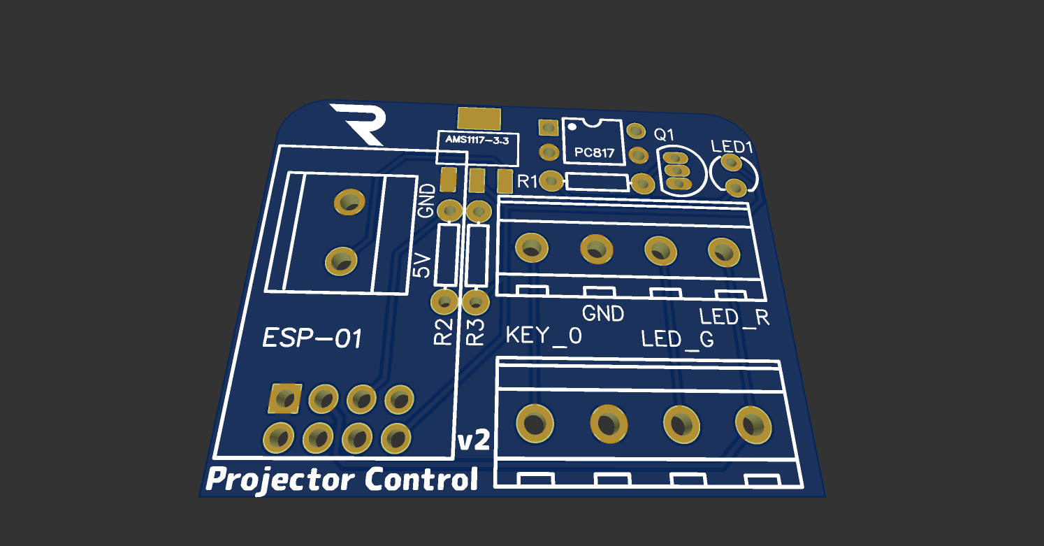 Interrupteur connecté pour un projecteur - PCB personnalisé